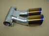 Dual Exhaust Tips 987.2 Cayman - Brombacher Edition - Motorsport Titanium - 3.5" (90 mm)