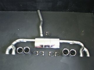 Muffler Bypass "Brombacher" Cayenne 958 3.0L Diesel incl. Tips (Export)