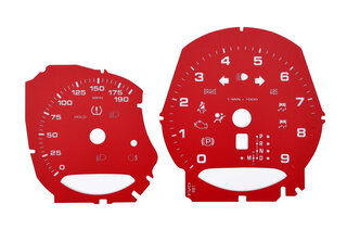 Jeu fonds de compteurs rouge indien 981S