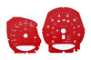 Jeu fonds de compteurs rouge indien 981S