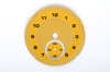 Analog Clock Instrument Face Macan - Speed Yellow - Diamond Pattern
