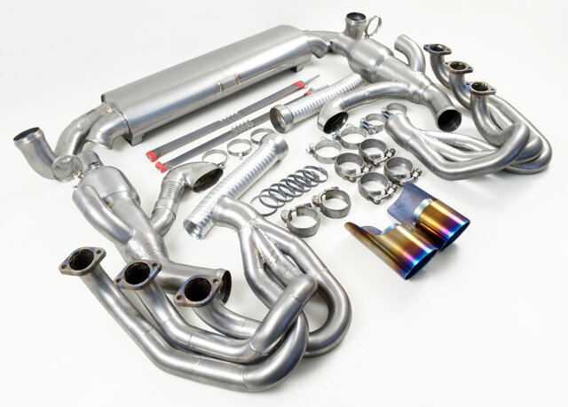 Exhaust System 964 - SPORT - TITANIUM - 100 Cell Catalytics- Dual ...