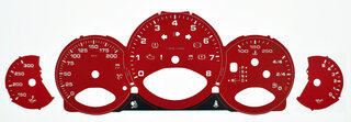 Zifferblatt indisch rot 997-2 GTS PDK MPH/200 mit  Logo
