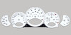 FVD Brombacher Instrument Face Set 997.2 - White - PDK - MPH - 200 MPH