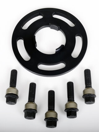 Wheel Spacer - 11 mm - Hub Centric - Anodized with Bolts - Black - Sold Individually