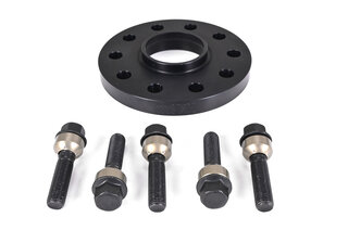 Distanzscheibe 18mm Alu "Schwarz"  (1St.) incl. Schwarzer Radschrauben