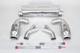 Echappement sport "Brombacher" 991 turbo avec cata. 200 cellules HD (version export)