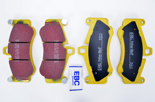 Racing Brake Pad Set - EBC - Yellowstuff 997GT3, Turbo-  Front - Street Legal