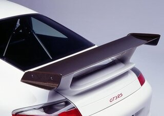 Rear Spoiler Carbon 996 GT3 RS Look 2004, incl. decklid,not adj.wing+side plates varn.carbon design