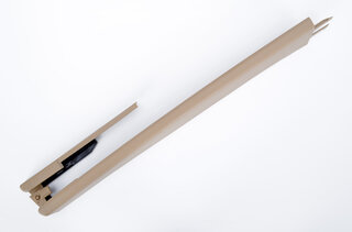 Cache glissiere de siege beige sable