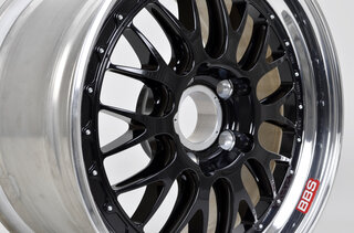 10x18ET29 BBS E88 Motorsport - Stern Aluminium geschmiedet, gefrässt - Schwarz - Grand AM