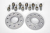Spacer Set Macan - 10 mm - Silver - Hub Centric - Sold as a Pair