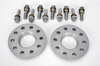 Spacer Set Macan - 10 mm - Silver - Hub Centric - Sold as a Pair
