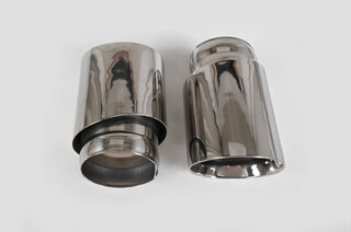 Exhaust Tip Set 997.1 GT2 - Stainless Steel - 2 x 90mm