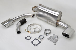 B&B Turbo Endschalldämpfer 4.5" ovale Endrohre