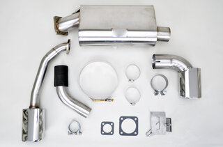 B&B Turbo Endschalldämpfer 4.5" ovale Endrohre