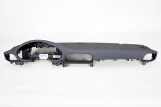 Schalttafel Oberteil Leder Steingrau