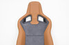 Sportster CS Recaro  leather brown nature/Alcantara anthracite, Seat with Heating, left - Driverseat