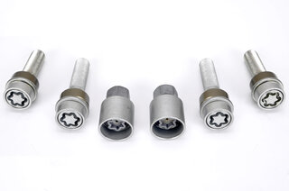 Felgenschlossatz - Silber - für 11mm VA + 23mm HA Distanzen