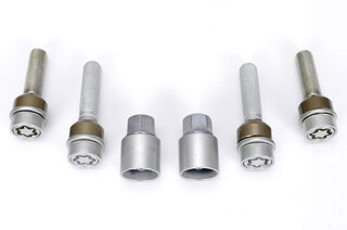 Felgenschlossatz - Silber - für 11mm VA + 23mm HA Distanzen