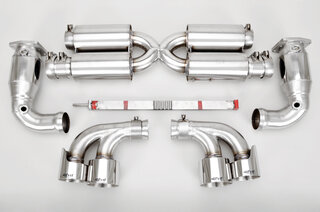 Competition Exhaust System 997.2 Turbo /Turbo S - Brombacher Edition - Stainless - Catalytic Bypass