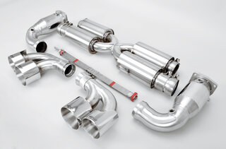 Competition Exhaust System 997.2 Turbo /Turbo S - Brombacher Edition - Stainless - Catalytic Bypass
