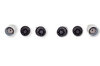 Felgenschlossatz - Schwarz - für 7mm VA + 7mm HA Distanzen