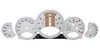 FVD Brombacher Instrument Face Set 997. - Custom Order 997.2 Classic Model Double Stripes - Silver