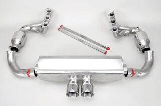 Exhaust System 991.1 GT3 - Brombacher Edition - 200 Cell Catalytics - Dual 3.5" (90 mm) Tips