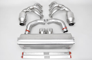 Exhaust System 991.1 GT3 - Brombacher Edition - 200 Cell Catalytics - Dual 3.5" (90 mm) Tips