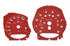 Instrument Face Set 981 - S Model - Guards Red - Manual - MPH - 190 MPH