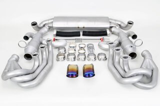 Titan Abgasanlage "Brombacher" 964 , 200Zeller, 2x Endrohr oval 90mm  Export