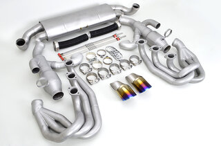 Titan Abgasanlage "Brombacher" 964 , 200Zeller, 2x Endrohr oval 90mm  Export