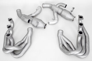 Titan Abgasanlage "Brombacher" 964 , 200Zeller, 2x Endrohr oval 90mm  Export