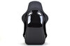 Recaro Pole Position ABE - Black Leather Bolsters / Black Alcantara Inserts - GFRP - Wider XL Size