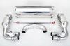 Silencieux sport "Brombacher" 997 turbo, à clapets avec cata.sport 100 cellules (export) inox