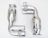 Silencieux sport "Brombacher" 997 turbo, à clapets avec cata.sport 100 cellules (export) inox