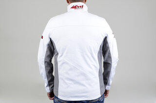FVD (Homme) Motorsport Blouson blanc avec logos rouge 3XL