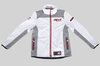 FVD (Homme) Motorsport Blouson blanc avec logos rouge 3XL