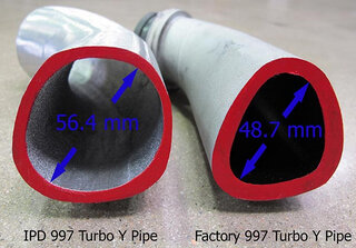 997.2 Turbo / Turbo S admission en Y Pipe  noir