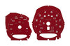 Instrument Face Set 981 - GTS Model - Carmine Red (RAL 3002) - PDK - KPH - 300 KPH - CUSTOM