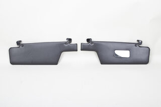 Sonnenblendensatz 911 Targa/Cabrio , "mit Spiegel rechts" schwarz/schwarz