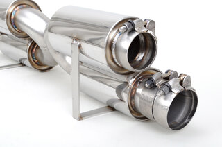Sport Muffler 997.2 Turbo "+650PS"  (Sound Version), 100 Cell Cats, with tips (4x90mm)