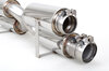 Sport Muffler 997.2 Turbo "+650PS"  (Sound Version), 100 Cell Cats, with tips (4x90mm)