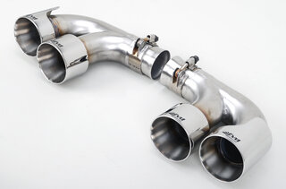 Sport Muffler 997.2 Turbo "+650PS"  (Sound Version), 100 Cell Cats, with tips (4x90mm)