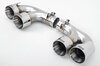 Sport Muffler 997.2 Turbo "+650PS"  (Sound Version), 100 Cell Cats, with tips (4x90mm)