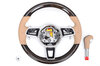 Steering wheel multifunction / gear shifter american Walnut wood / Luxor beige leather