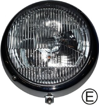 Hauptscheinwerfer 356 A/B/C  schwarz (E Kennzeichnung)