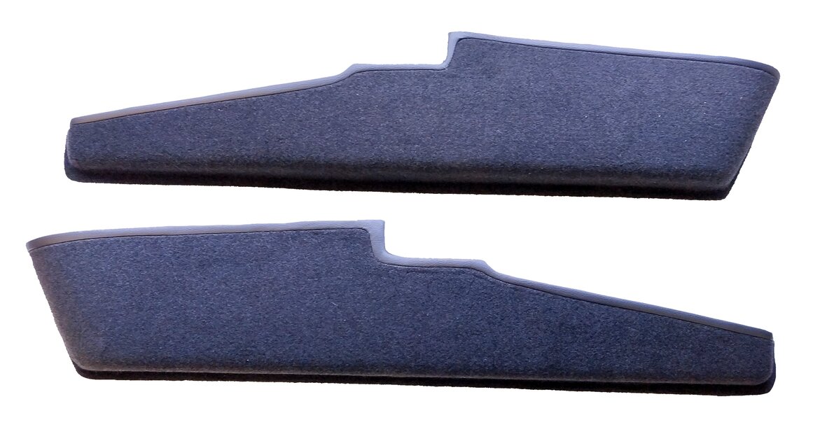ポコページ Inner Door Pocket Set 911 / 964 - Black - Carpet - Vinyl Edge Trim