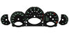 FVD Brombacher Instrument Face Set 997.1 Turbo - Black / Pantone 353C Tickmarks - Tiptronic - KPH